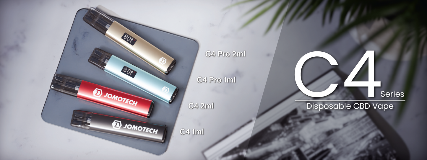 C4 Series: C4 & C4 Pro Disposable Vape (Rechargeable CBD/THC Device)
